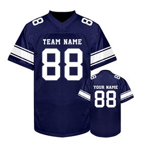 Maillot de football américain pour adultes en micro-mesh, col personnalisé, broderie plate confortable, faible MOQ - Product Image 3