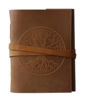 Carnet de croquis en cuir vintage Tree Life, couverture rigide, style médiéval, pour aquarelle, cadeau de voyage, haute qualité, taille personnalisée