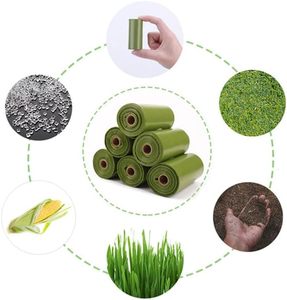 Sacs à crottes de chien biodégradables, sacs à déjections extra résistants pour chiens - Product Image 4