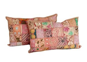 Indian Vintage Patchwork Handmade Decorative Pillow <b>Cover</b> Colorful Decorative Pillow Case Patchwork Pillow <b>Cover</b> - Product Image 4