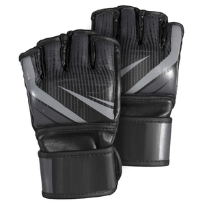 Guantes de Sparring Rojos Personalizados al por Mayor para MMA, Guantes de Grappling de Cuero con Nudillos Curvos, Guantes de Entrenamiento de Artes Marciales con Palma Abierta - Product Image 4