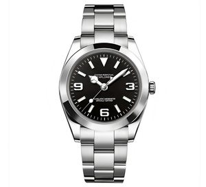 Montre pour homme Hercules avec logo, mouvement Seiko NH35, bracelet Oysterband en cuir, qualité personnalisée, 39 mm, 36 mm, 41 mm, S - Product Image 1