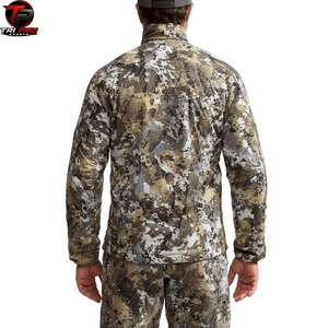 Veste de chasse pour homme en camouflage numérique de qualité supérieure, légère, coupe-vent, respirante, entièrement zippée, pour l'extérieur - Product Image 6