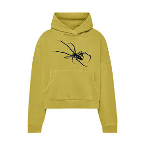 เสื้อฮู้ดดี้ทรงหลวมผ้าฝ้ายขายส่งสั่งทำพิเศษพิมพ์ลาย DTG เสื้อผ้าผู้หญิงแบบครอป - Product Image 1