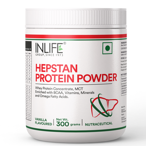 INLIFE Heptan <b>Vanilla</b> Whey <b>Protein</b> Powder 300 g Flavoured <b>Protein</b> Beverage Mix Powder for Adults Daily Use Bottle - Product Image 1