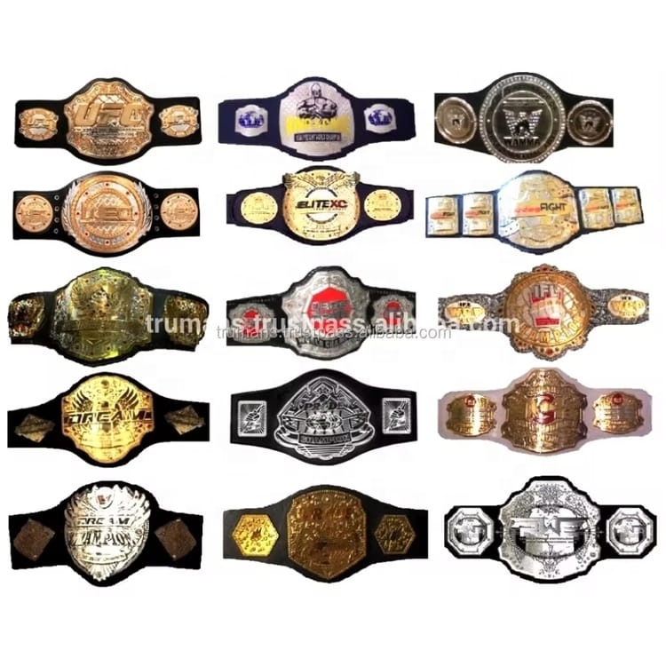 MMA、BJJ、ムエタイ、キックボクシングのチャンピオンベルト、カスタム
