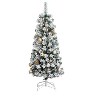 Sapin de Noël Artificiel Articulé avec 150 LED et Ensemble de Boules, 120 cm, Lumières Festives - Product Image 4