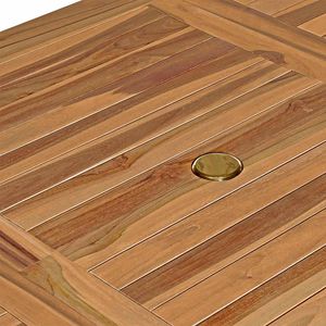 Luxury Modern Solid Teak <b>Wood</b> <b>Extendable</b> Oval <b>Dining</b> <b>Table</b> Waterproof Durable Eco-Friendly Apartment Use - Product Image 5
