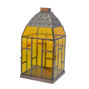 Lanterne décorative festive Z.HANDICRAFTS, design suspendu, formes multiples, métal et verre, écologique, faite à la main, forme personnalisée, style marocain - Product Image 6