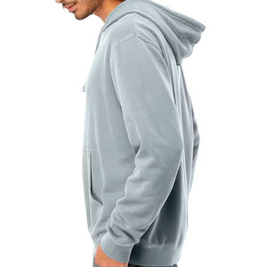 Sweat-shirt à capuche personnalisé gris clair avec impression de texte et photo, design pull-over, unisexe - Product Image 2
