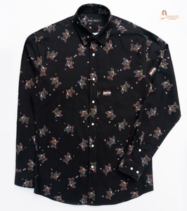 Chemises pour hommes de haute qualité, service OEM, 100% coton, tissu tricoté uni, manches longues, coupe classique, automne - Product Image 1