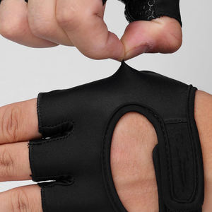 Guantes de Gimnasio de Cuero de Alta Calidad, Personalizados, Ligeros, Transpirables, Antideslizantes, Ajustables, Unisex, para Entrenamiento - Product Image 4