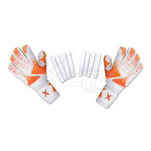 Gants de gardien de but en cuir respirants antidérapants à doigts complets pour l'entraînement au football, le développement des compétences en club et l'entraînement d'équipe - Product Image 2