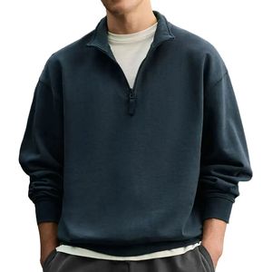 Sweat-shirt à fermeture éclair pour homme très demandé, pull décontracté à manches longues, tissu chaud, style streetwear - Product Image 2