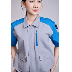 Uniforme de Seguridad de Alta Visibilidad para Hombre, Manga Larga, Azul Cielo, Ropa de Trabajo TC, Conjunto Gris |   Duradero, Cómodo, Transpirable, Antiarrugas, FMF - Product Image 5