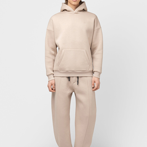 Ensemble de survêtement pour homme, coupe oversize, 100% coton, grande taille, avec impression de logo personnalisée et broderie - Product Image 1