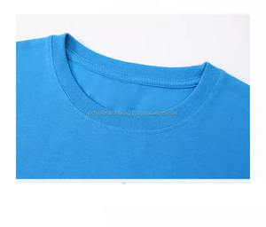 T-shirts pour enfants en coton pur à col rond, vêtements de travail imprimés à manches courtes, logo personnalisé OEM, broderie personnalisée - Product Image 3