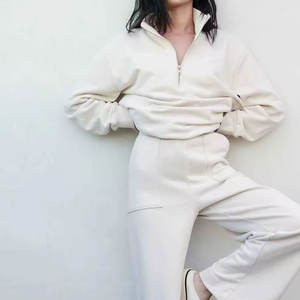 Sudaderas con capucha y cremallera para mujer, personalizadas, extragrandes, con cremallera completa, de algodón orgánico 100%, con cremallera reflectante. - Product Image 4