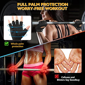 Guantes de Gimnasio de Tela Lavable de Primera Calidad para Levantamiento de Pesas, con Costuras Reforzadas y Logotipo Personalizado para Entrenamiento - Product Image 2