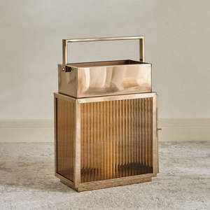 Exclusive Stainless Metal Exquisite <b>Lantern</b> with Elegant Glass for Home Hotels Living Room Christmas Decoration <b>Candle</b> <b>Lantern</b> - Product Image 4