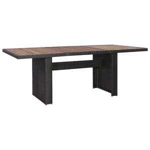 Set da Pranzo per Esterni Nero e Grigio Scuro per Uso in Giardino - Product Image 5