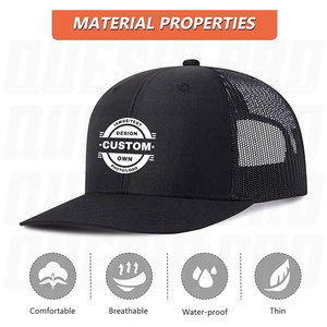 Gorras Personalizadas al por Mayor, Diseña Tu Propia Gorra Trucker con Logotipo y Texto, Gorra de Béisbol Personalizada para Hombre y Mujer, Malla Transpirable, Cierre a Presión, OEM, ODM - Product Image 3
