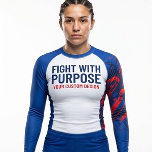 RISE ABOVE Rashguard MMA pour femme, manches longues, ajusté, extensible, anti-humidité - Product Image 4