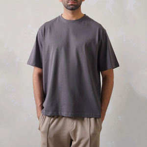 Bulk Order Cotton Tee Mens Tee With <b>Box</b> Fit For US Streetwear Brands Seasonal <b>Drops</b> - Product Image 1