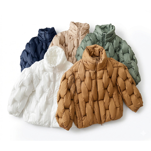 Veste d'hiver pour homme CONMR Fashion, élégante, à motif tissé, matelassée, avec isolation thermique pour le froid. - Product Image 1