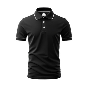 Fresh Arrival High Quality Men's Shirt Comfortable Soft Regular Fit Solid Pattern Breathable Polyester/Cotton Jersey Fabric - Product Image 1