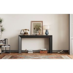 Consolle Mirod elegante con piano in legno impiallacciato di alta qualità, design semplice e funzionale per caminetto, versatile per l'uso in corridoio - Product Image 3