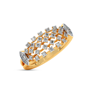 Anillo de Diamante Cultivado en Laboratorio con Diseño de Rejilla Celestial - Product Image 6