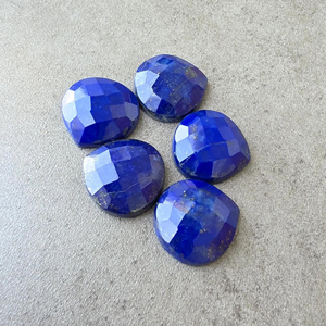 Piedra Preciosa de Lapislázuli con Corte Checker en Forma de Corazón, Calibrada, para Joyería - Product Image 4
