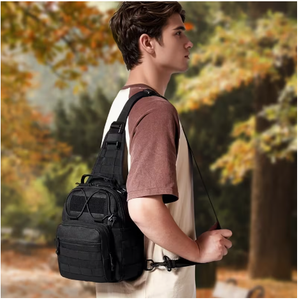 Sac à bandoulière tactique en polyester, système MOLLE, imperméable, léger, durable, unisexe, pour sports de plein air, 24x27cm - Product Image 5