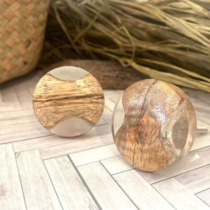 Boutons en résine personnalisés, boutons en résine et bois, boutons de meuble en résine, boutons de tiroir en résine, boutons en bois, prix de gros direct usine - Product Image 1