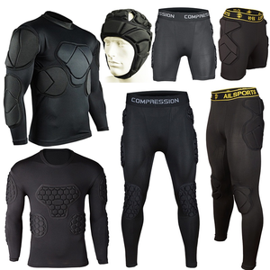 Durable Com Bat Padded Compression Shirts Pants EVA Goalie Safety Suit Padded Hip <b>Knee</b> Chest Guard For Outdoor Sport Gym - Product Image 1