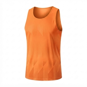 Camiseta Deportiva Personalizada Unisex de Spandex/Poliéster, Estampada, para Primavera/Verano, de Secado Rápido, Transpirable, sin Mangas, con Impresión Digital, para Maratón - Product Image 6