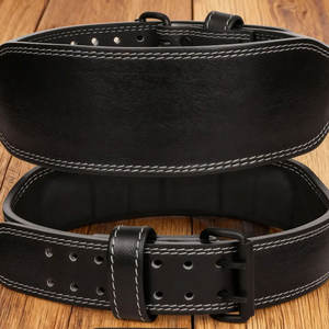 Cinturón de levantamiento de pesas de cuero hecho a mano y personalizado con acolchado, cinturón de gimnasio personalizado, cinturón de cuero para peso muerto - Product Image 2