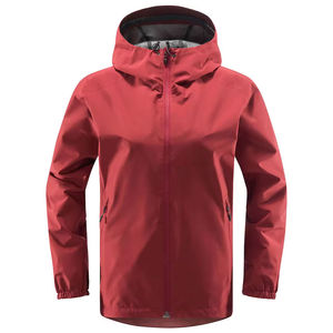 Veste de pluie imperméable et respirante à capuche pour homme avec logo sur le devant - Randonnée, camping, voyage, usage extérieur - Product Image 1