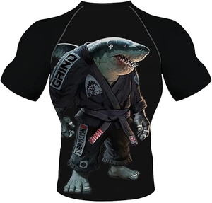 Premium Custom Rash Guard Short Sleeve <b>Compression</b> <b>Shirt</b> Mma Grappling Fightwear Athletic Training Top Quick Dry Breathable - Product Image 3
