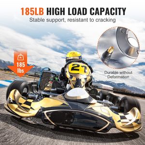 Set di 2 Ruote Posteriori 11x6-5 in Lega di Alluminio per Go-Kart con Pneumatici in Gomma, Compatibili con Bulloni per Piloti di Kart - Product Image 4