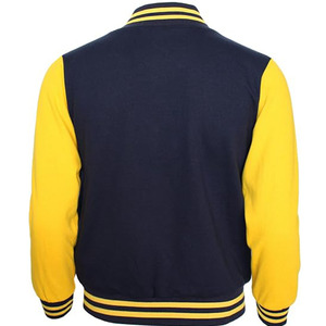 High Quality College Men Black Custom Logo Blank Baseball Varsity <b>Jacket</b> - Product Image 4