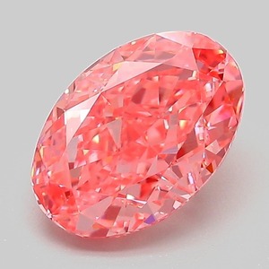 Diamants de laboratoire de qualité supérieure, couleur rose vif fantaisie, ovales, certifiés IGI, 2,50 carats, clarté VS2, prix direct usine. - Product Image 1