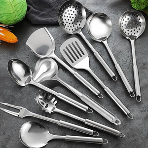 New Arrival Cookware Stainless Steel <b>Utensils</b> <b>Set</b> With Frying Spoon Pasta Server Spoon Kitchenware Use In Wholesale - Product Image 6