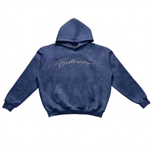 Sweat-shirt à capuche pour homme, 100% coton, tissu éponge français, logo brodé, poche avant, vêtement décontracté pour l'automne - Product Image 1