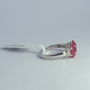 Bague de luxe raffinée pour femme en or 14 carats et rubis, idéale pour mariage, fiançailles et usage quotidien - Product Image 4