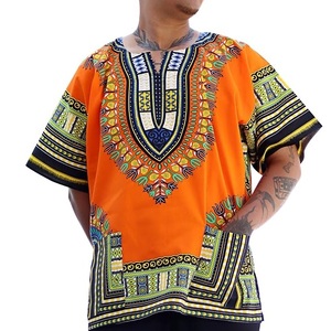 T-shirts Dashiki Africains à Manches Trois-Quarts, Motif Batik, Coupe Allongée, Modeste, Idéal pour les Festivals - Nouveauté Très Demandée - Product Image 1
