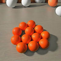 Yüksek kalite özel Logo üretan Golf topları yumuşak LED spor/eğitim/maç kauçuk Surlyn tüm seviyeleri için PVC/PU compositler