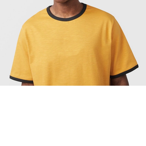 T-shirt formel imprimé vintage pour homme 2025, 100 % coton teint en fil, tissé, qualité de couture supérieure personnalisée, coupe régulière, long et uni - Product Image 5