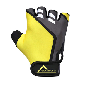 Gants de musculation en néoprène légers les plus vendus, demi-doigts, à lacets, unisexe, logo personnalisé - Product Image 3